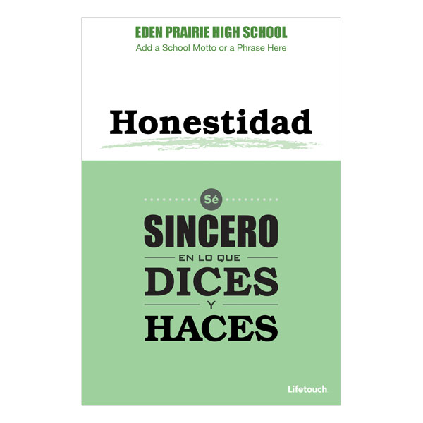 Picture of Honesty Character Poster 12" x 18" Spanish