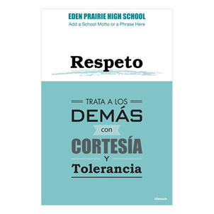 Picture of Respect Character Foam Board Poster 12" x 18" Spanish