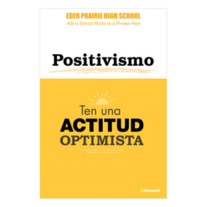 Picture of Positivity Character Foam Board Poster 12" x 18" Spanish