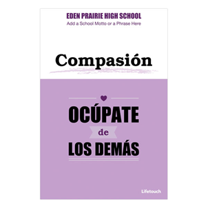 Picture of Compassion Character Foam Board Poster 12" x 18" Spanish