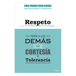 Picture of Respect Character Polystyrene Poster 12" x 18" Spanish