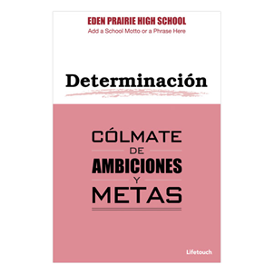 Picture of Determination Character Polystyrene Poster 12" x 18" Spanish