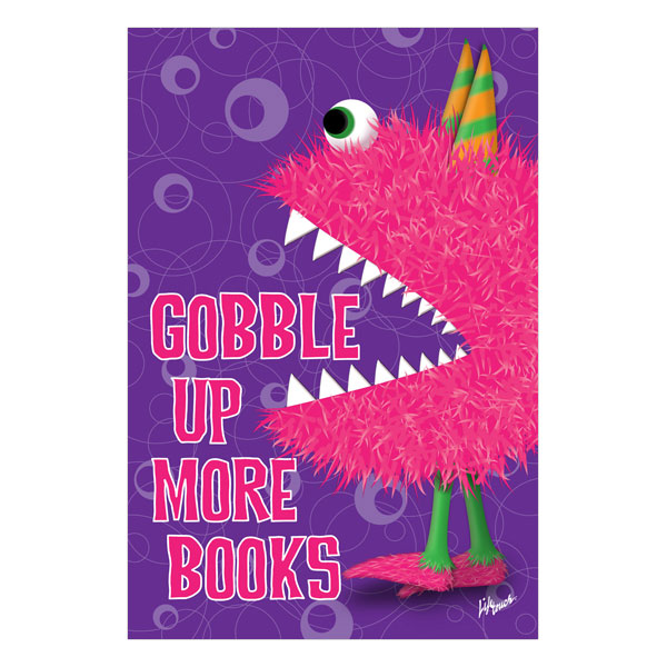 Picture of Gobble Up Books Poster 12" x 18"