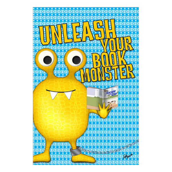 Picture of Unleash Book Monster Poster 12" x 18"