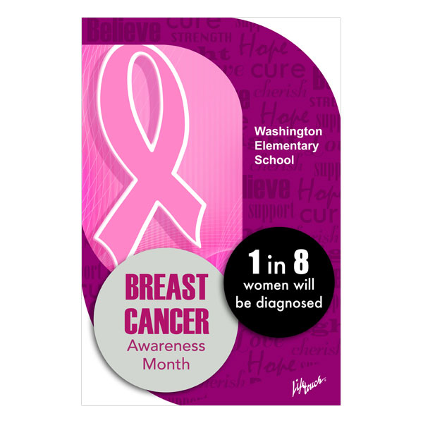 Picture of Breast Cancer Awareness Poster 12" x 18"