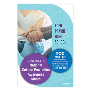 Picture of Suicide Prevention Foam Board Poster 12" x 18"