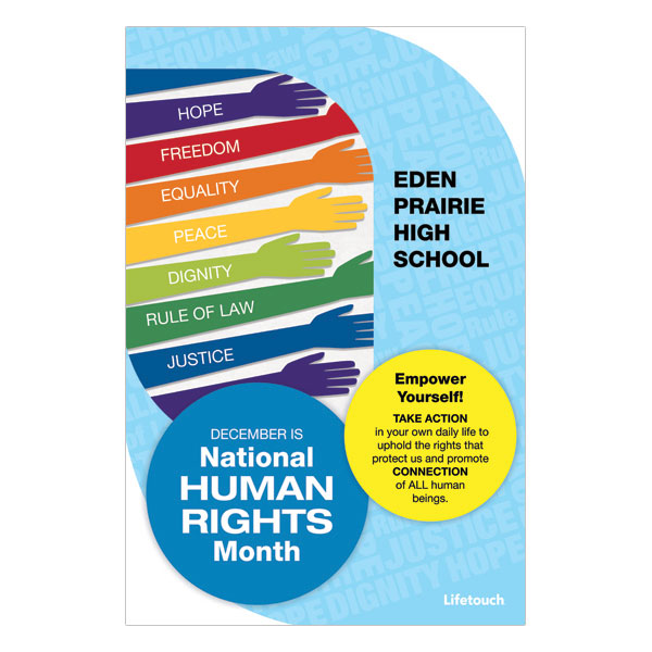 Picture of Human Rights Foam Board Poster 12" x 18"