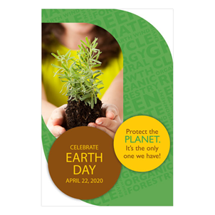 Picture of Earth Day Foam Board Poster 12" x 18"