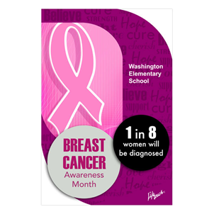 Picture of Breast Cancer Polystyrene Poster  12" x 18"