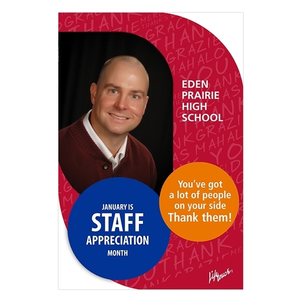 Picture of Staff Appreciation (Custom)Polystyrene Poster  12" x 18"