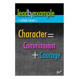 Picture of Character =  Foam Board Poster 12" x 18"