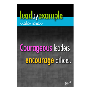 Picture of Courageous Leaders Polystryene Poster 12" x 18"