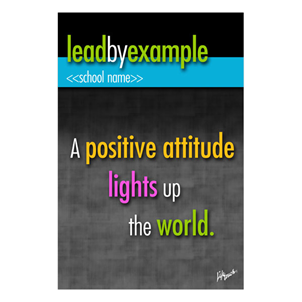 Picture of Positive Attitude Polystryene Poster 12" x 18"