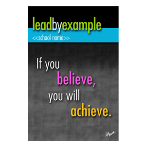 Picture of Believe, Achieve Polystryene Poster 12" x 18"