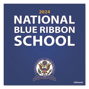 Picture of Floor Graphic with Anti Slip Laminate - National Blue Ribbon 36" x 36"