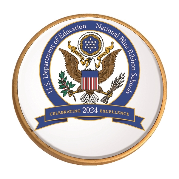 Picture of NATIONAL BLUE RIBBON LAPEL PIN 1"