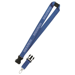 Picture of NATIONAL BLUE RIBBON HANG IN THERE LANYARD 1"