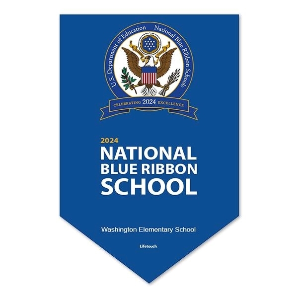 Picture of National Blue Ribbon Pennant Banner 2' x 4'