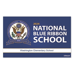 Picture of 3' x 5' National Blue Ribbon Banner