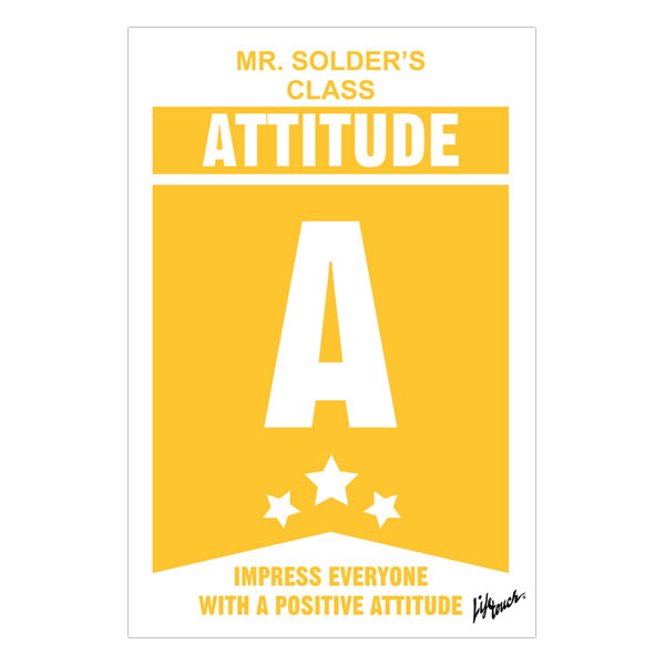 Picture of Attitude Poster 12" x 18"