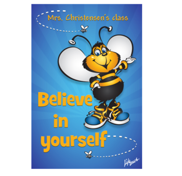 Picture of Believe Classroom Door Poster 12" x 18"