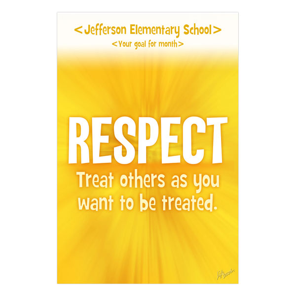 Picture of Character Counts Respect Poster 12" x 18"