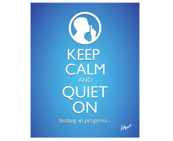 Picture of Keep Calm Testing Poster 8" x 10"