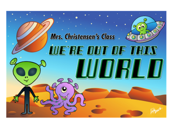 Picture of World Classroom Door Poster 18" x 12"