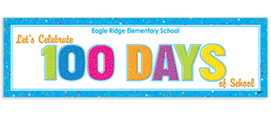 Picture of 10'w x 3'h 100 Days of School Banner