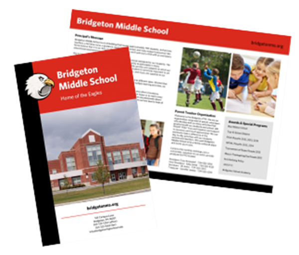 Picture of 11"w x 8.5"h Bi-Fold School Brochure