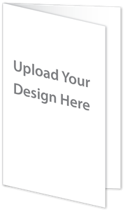 Picture of 11"w x 8.5"h Open Half Fold Brochures  - White Gloss 100 lb. Text