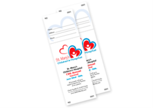 Picture of 2.125"w x 6.5"h Full Color Event Ticket- Front and Back Vertical
