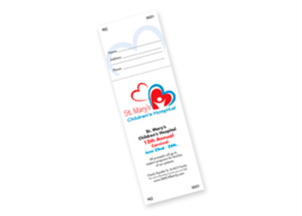 Picture of 2.125"w x 6.5"h Full Color Event Ticket- Front only Vertical