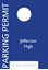 Picture of 3.5"w x 5"h Cardstock Parking Permit / Hangtag with Numbering