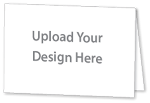 Picture of 5.5"w x 4.25"h Horizontal Greeting Card (Foldover) - Outside & Inside