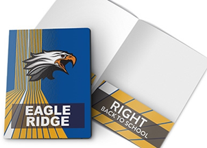 Picture of 9ʺw x 12ʺh Custom School Standard Two Pocket Folder