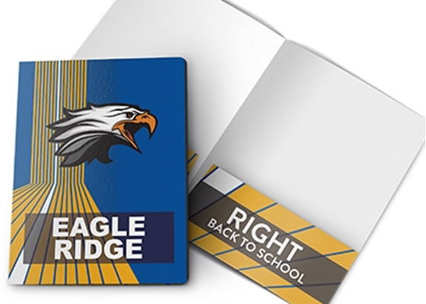 Picture of 9ʺw x 12ʺh Custom School Standard Two Pocket Folder