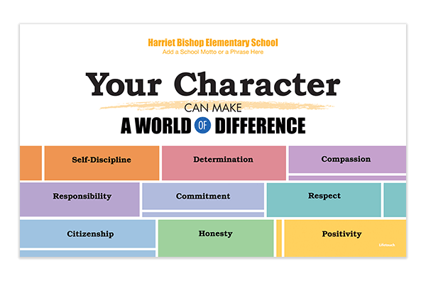 Picture of Character Banner - English Horizontal, 5'w x 3'h