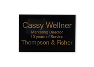 Picture of Engraved Metal Plate, 3"w x 2"h