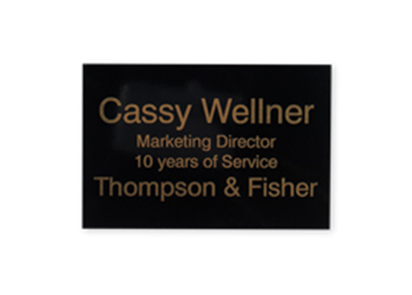 Picture of Engraved Metal Plate, 3"w x 2"h