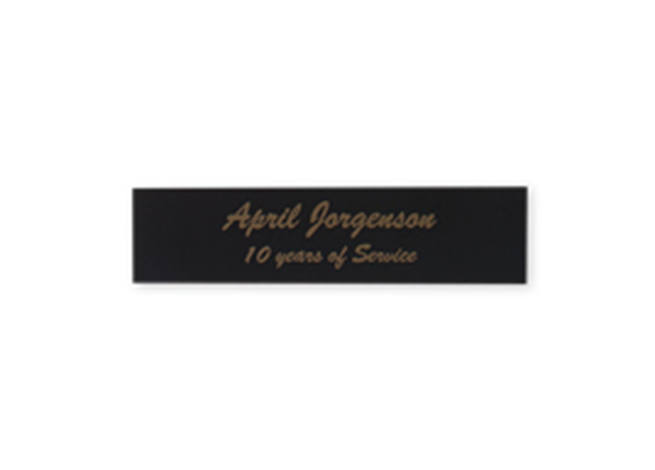 Picture of Engraved Metal Plate, 3"w x 3/4"h