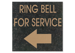 Picture of Engraved Plastic Sign, 10"w x 10"h