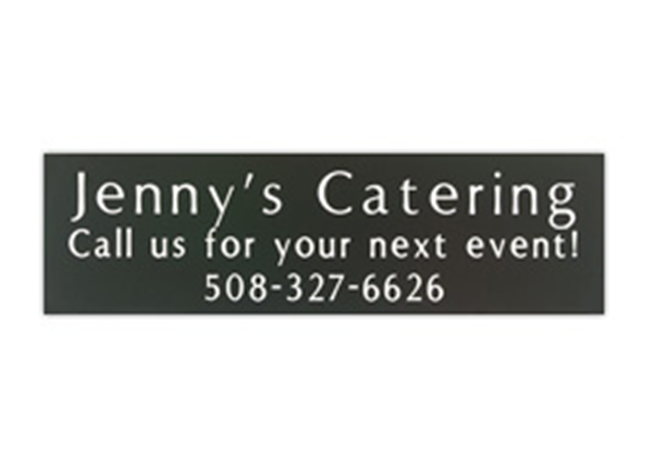 Picture of Engraved Plastic Sign, 10"w x 3"h