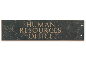 Picture of Extended Engraved Wall Sign Only, 8"w x 2"h