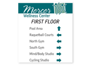 Picture of Full Color White Plastic Sign 10"w X 12"h