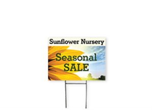 Picture of Full Color Yard Sign w/ H Stake 24"w x 18"h