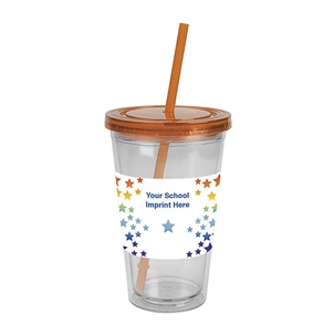 Picture of HDI OLI TUMBLER W/STRAW 16 OZ