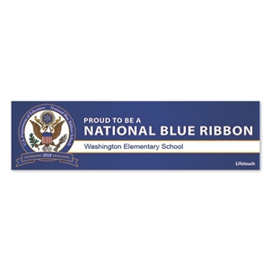 Picture of National Blue Ribbon Window Decal 3.5" x 11"