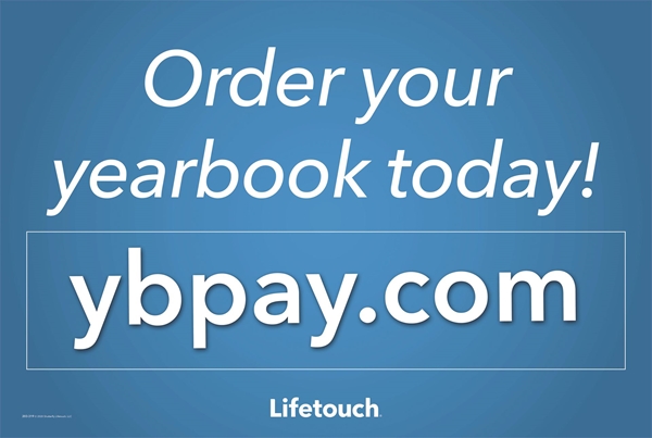 Picture of Order Your Yearbook Today Yard Sign with H-Stake 36"w x 24"h English
