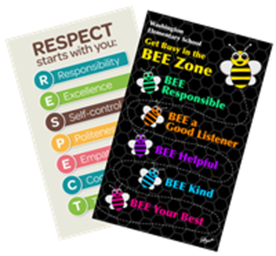 Picture of Positive Behavior Banner - Vertical, 5'w x 8'h
